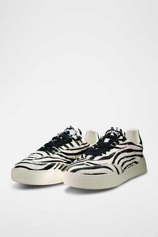 Sapatilhas em couro Jiha - Branco e preto