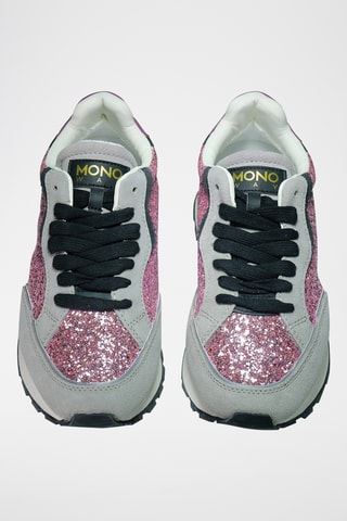 Sapatilhas Cheetah - Prateado e violeta-escuro