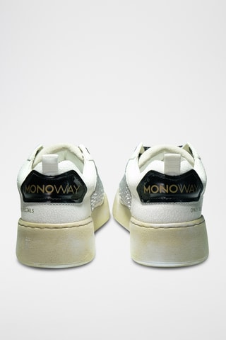 Sapatilhas de couro Megan - Branco