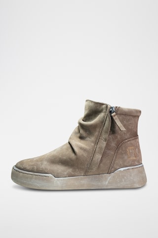 Botas em couro Felicity - Castanho