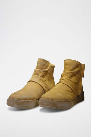 Botas em couro Felicity - Castanho