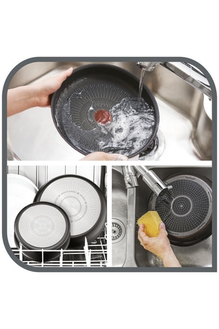 2 poêles en acier inoxydable Ingenio Préférence - 24 et 28 cm