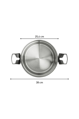 Faitout avec couvercle en acier inoxydable Emotion - 24 cm
