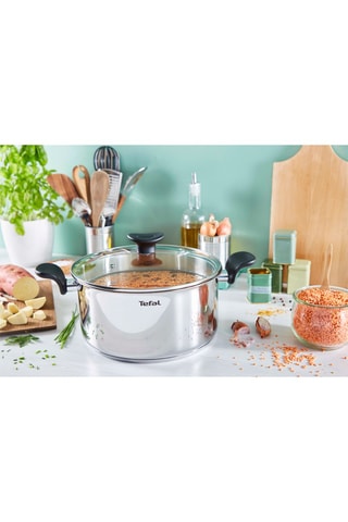 Faitout avec couvercle en acier inoxydable Primary - 5 l