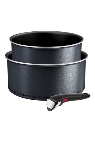 2 casseroles Ingenio So'Light et 1 manche amovible - 18 et 20 cm