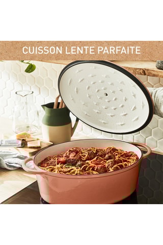 Cocotte ovale en fonte d'acier Lov - 34 x 26 cm - 7,2 l