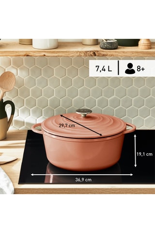 Cocotte en fonte d'acier Lov - 29 cm - 7,4 l