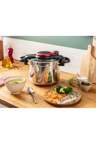 Cocotte-minute Clipsominut' easy en acier inoxydable - 6 l