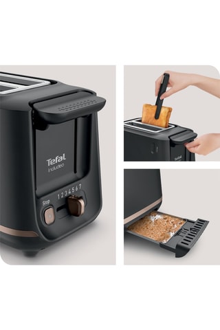 Grille-pain  Includeo - 850 W - 2 fentes extra-larges