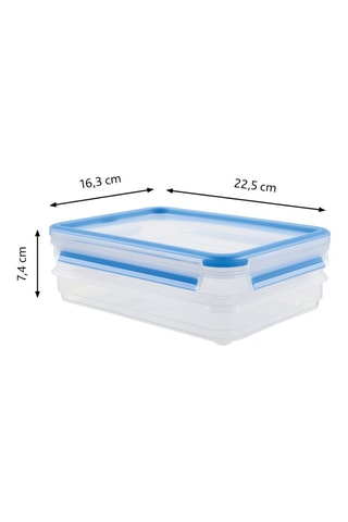 2 boîtes de conservation alimentaire Masterseal Fresh - 7,4 x 16,3 x 22,5 cm