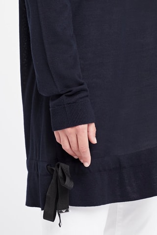 Pull en laine vierge - Bleu marine 