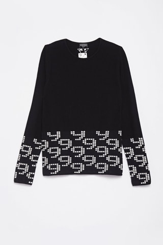 Pull en laine vierge et cachemire - Noir 