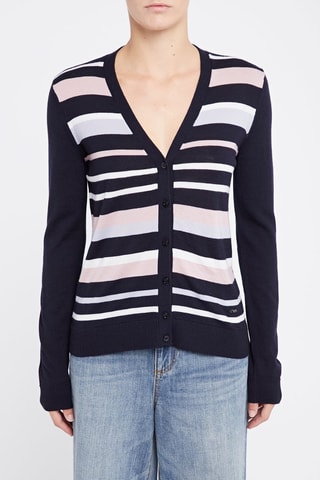 Gilet en laine vierge Emporio Armani - Bleu marine