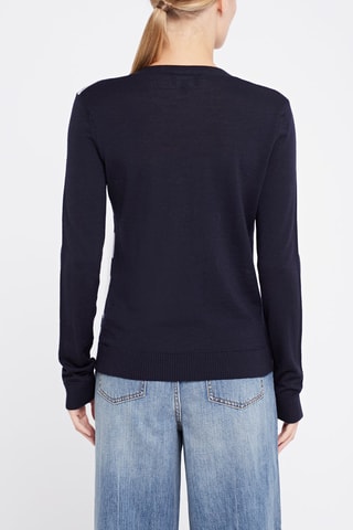 Gilet en laine vierge Emporio Armani - Bleu marine