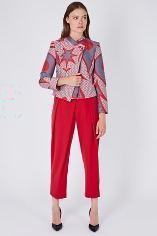 Pantalon carotte 7/8 Emporio Armani - Rouge