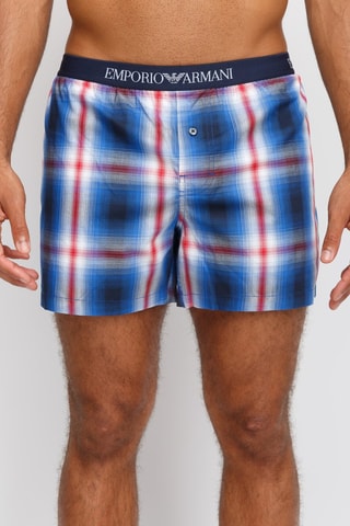 Caleçon - Bleu et rouge - Emporio Armani