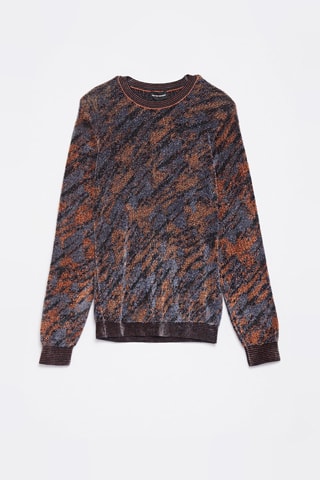 Pull - Orange et gris clair 
