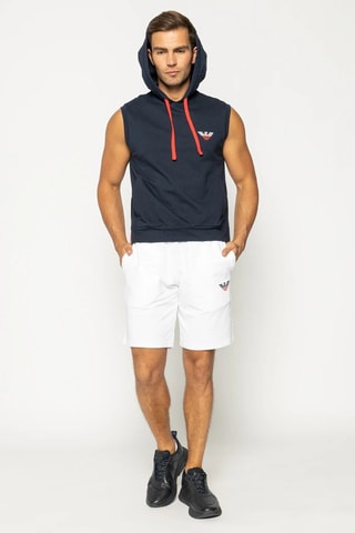 Sweat à capuche - Bleu marine - Emporio Armani