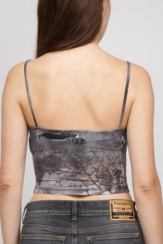 Crop top - Cinzento-escuro