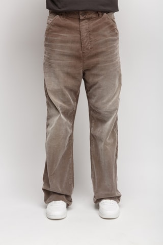 Pantalon en velours wide - Marron clair