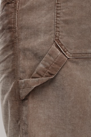 Pantalon en velours wide - Marron clair