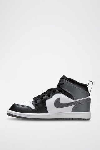 Zapatillas altas de piel Jordan 1 Mid - Negro y gris - Jordan