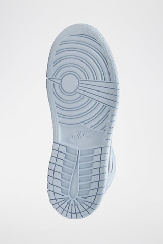 Zapatillas altas de piel 1 Mid - Blanco y celeste - Jordan