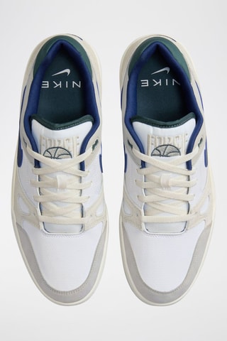 Nike Full Force Low en cuir - Blanc