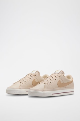Nike Court Legacy Next Nature de piel - Blanco y rosa