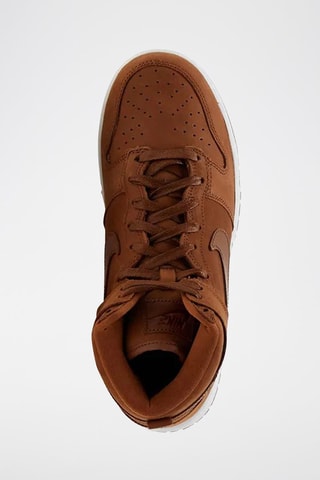 Nike Dunk High en cuir de veau - Marron