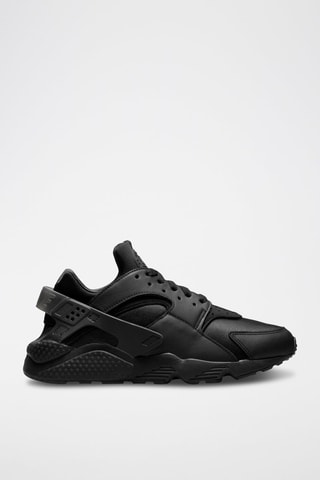 Air Huarache en cuir - Noir
