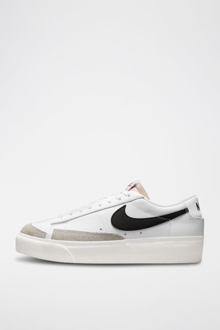 Nike Blazer Low Platform en nubuck - Blanc