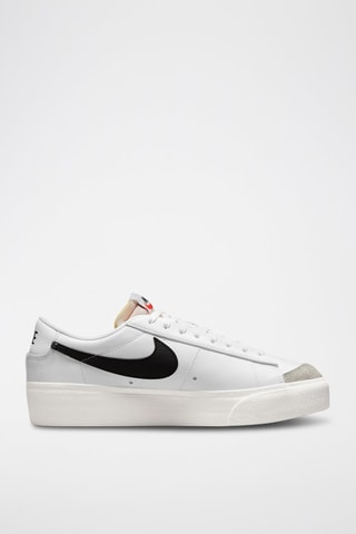 Nike Blazer Low Platform en nubuck - Blanc
