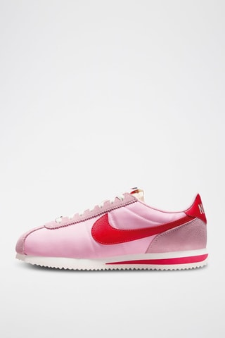 Nike Cortez Textile - Rosa empolvado y rojo