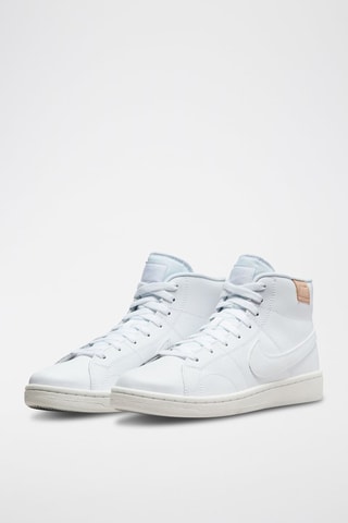 Nike Court Royale 2 Mid de piel - Blanco