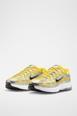 Nike P-6000 de piel - Plateado y amarillo