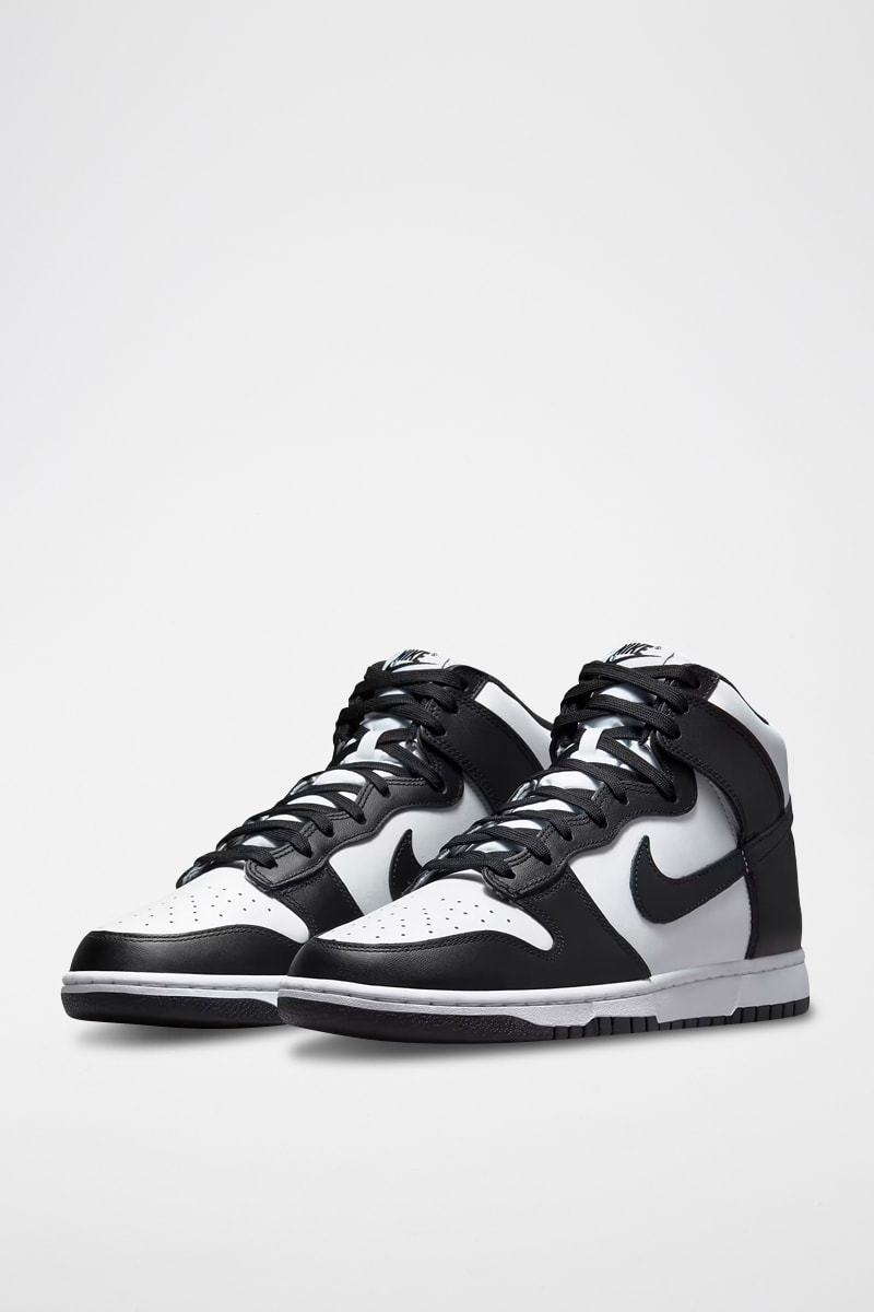 Dunk High Retro en cuir - Noir et blanc - Nike