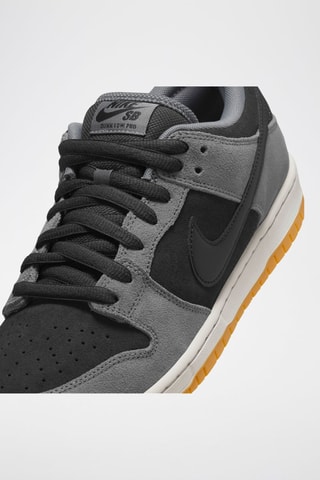 SB Dunk Low Pro en cuir - Gris et noir - Nike