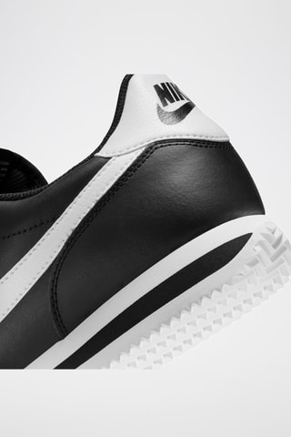 Nike Cortez de piel - Negro y blanco