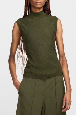 Camiseta de tirantes de lana- Verde oscuro - Nike