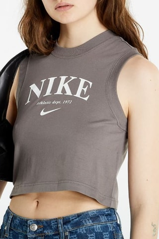 Camiseta de tirantes Nike Essential retro - Gris oscuro