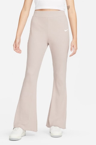 Pantalon flare taille haute - Gris clair