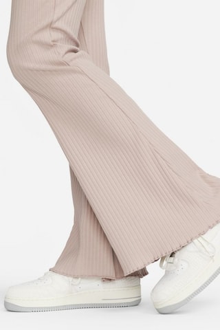 Pantalon flare taille haute - Gris clair