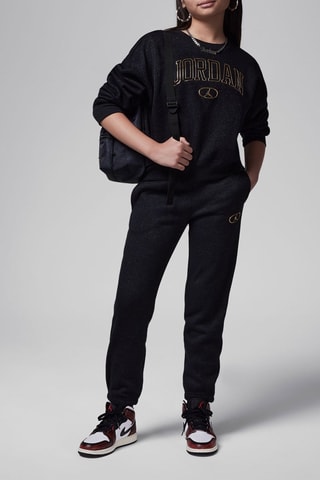 Pantalon polaire - Noir chiné