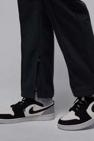 Pantalón recto de tiro alto - Negro