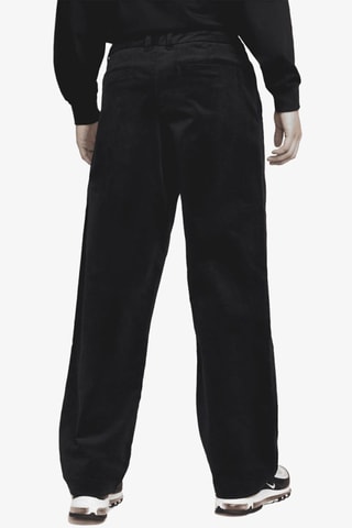 Pantalón recto de terciopelo Trend - Negro