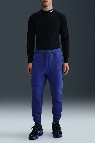 Pantalón polar ancho - Azul marino y negro - Nike