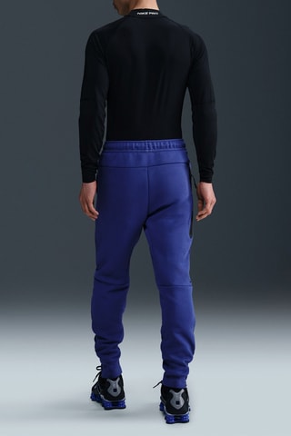 Pantalón polar ancho - Azul marino y negro - Nike