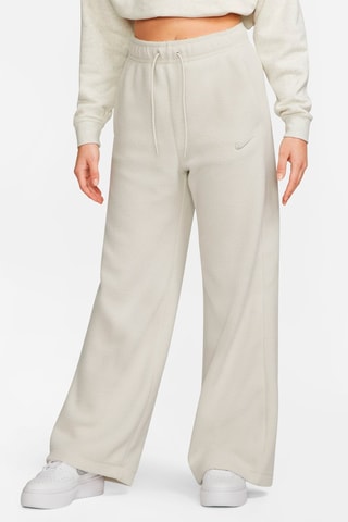 Pantalón palazzo polar de tiro alto Plush - Blanco