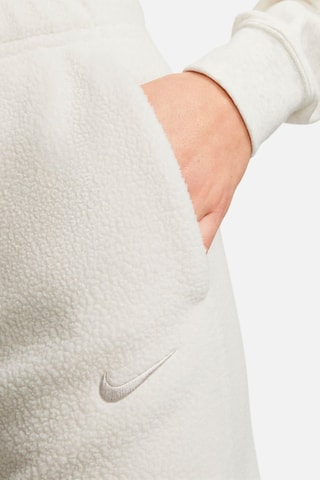 Pantalón palazzo polar de tiro alto Plush - Blanco